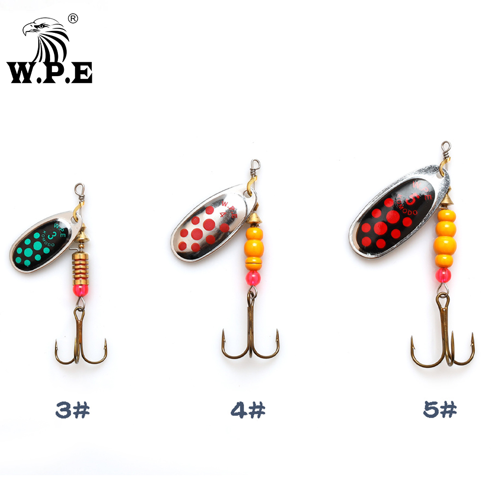 W.P.E Brand New Spinner Lure 1 - Fishing Hook Treble review and price
