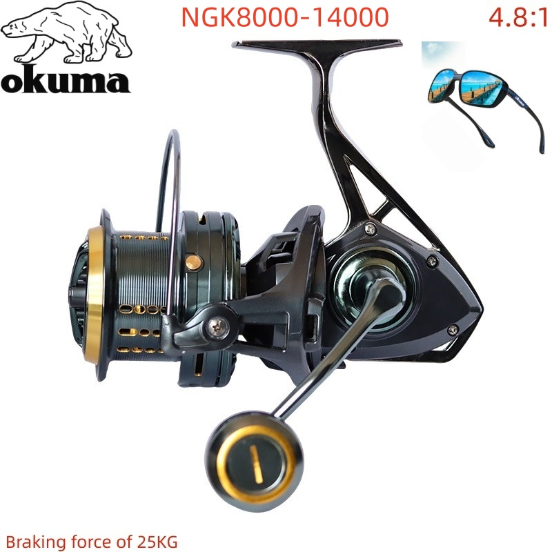 OKUMA Fishing Reel 8000-14000  - Daiwa Reel Bg review and price