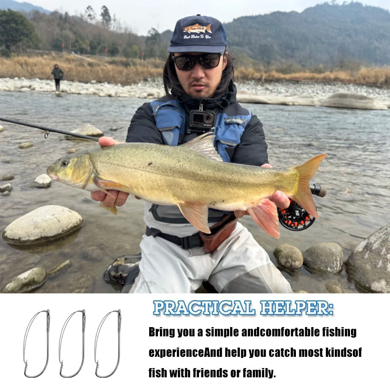 20/40Pcs Weedless Offset Worm  - Fishing Hook Size review and price