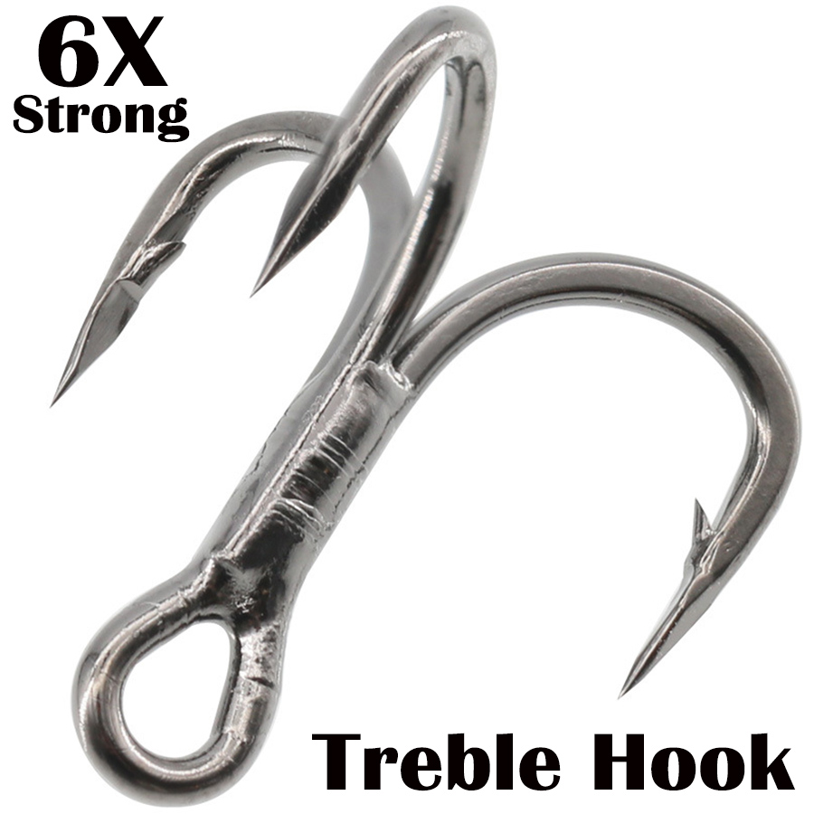Fishing Treble Hook 6X Strong  - Fishing Hook Offset review and price